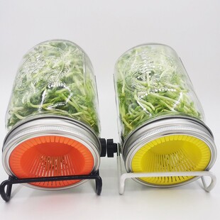 2PCS Mason Jars Lid Sprouting Strainer Lids Mason Jar Fermen