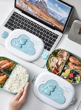 Cute Lunch Box for Kids Compartments Microwae Bento