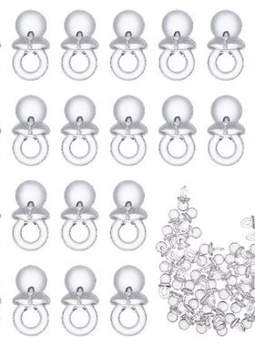 50pcs Baby Shower Pacifiers Baby Shower Cupcake Toppers