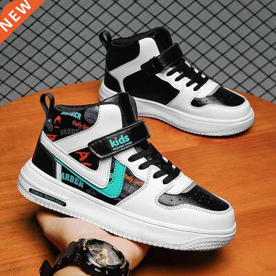 New Children Boys Brand Sneakers High Top Kids Running Shoes