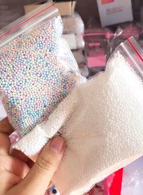 DIY Polystyrene Styrofoam Balls Bottle Snow Mud Particles
