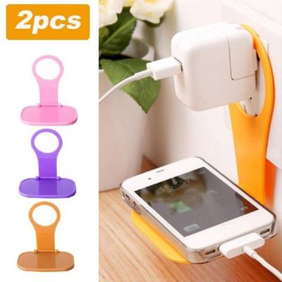 Mobile Phone Charger Holder Wall Hanging Mount Adapter