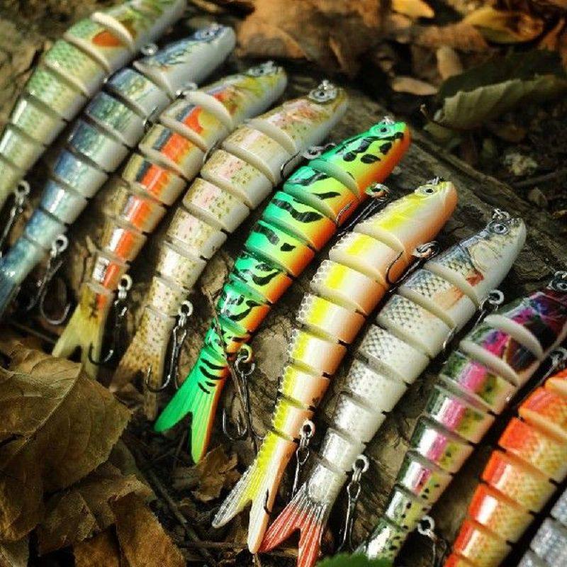 10cm 11g multi jointed simulation fish fishing baits hard