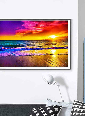 DIY 5D Diamond Paintings Scenic Sunset Bech Embroidered