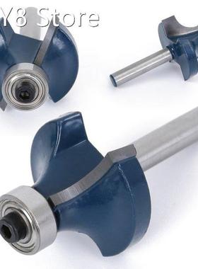1pc 14 Shank Round Over Router Bit 4 Radius Blue Millin