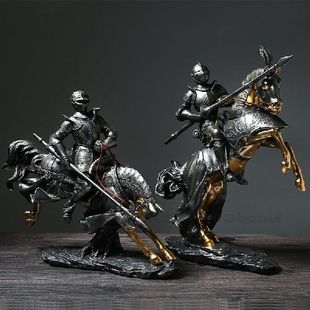 Creative European Knight Armor Statue Decorations Home