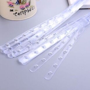 5Pcs Transparan Display Gantungan Konektor Strip Display