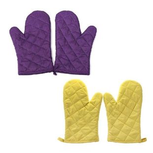2 Pair Kitchen Craft Heat Resistant Cotton Oven Glove