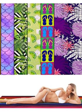 Ultra Fine Soft Printed Beach Towel Double Side Velvet Bath