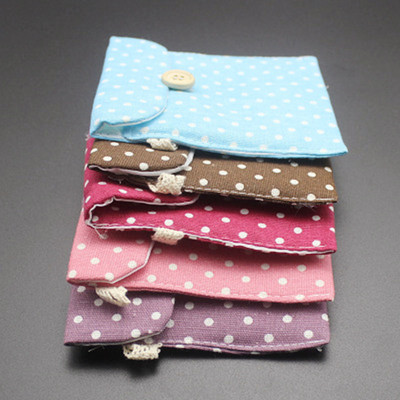 Napkin Storage Bag Canvas Sanitary Pads Package Bags Girls
