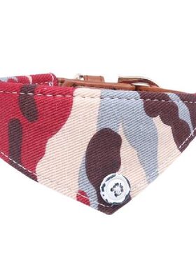 Plaid Dog Bandana Camouflage Puppy Dog Cat Bibs Collar Pet