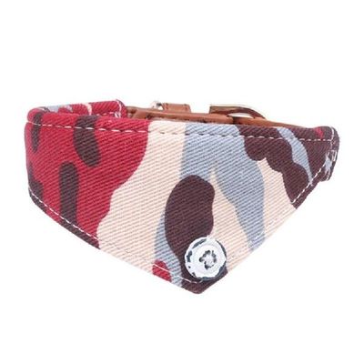 Plaid Dog Bandana Camouflage Puppy Dog Cat Bibs Collar Pet