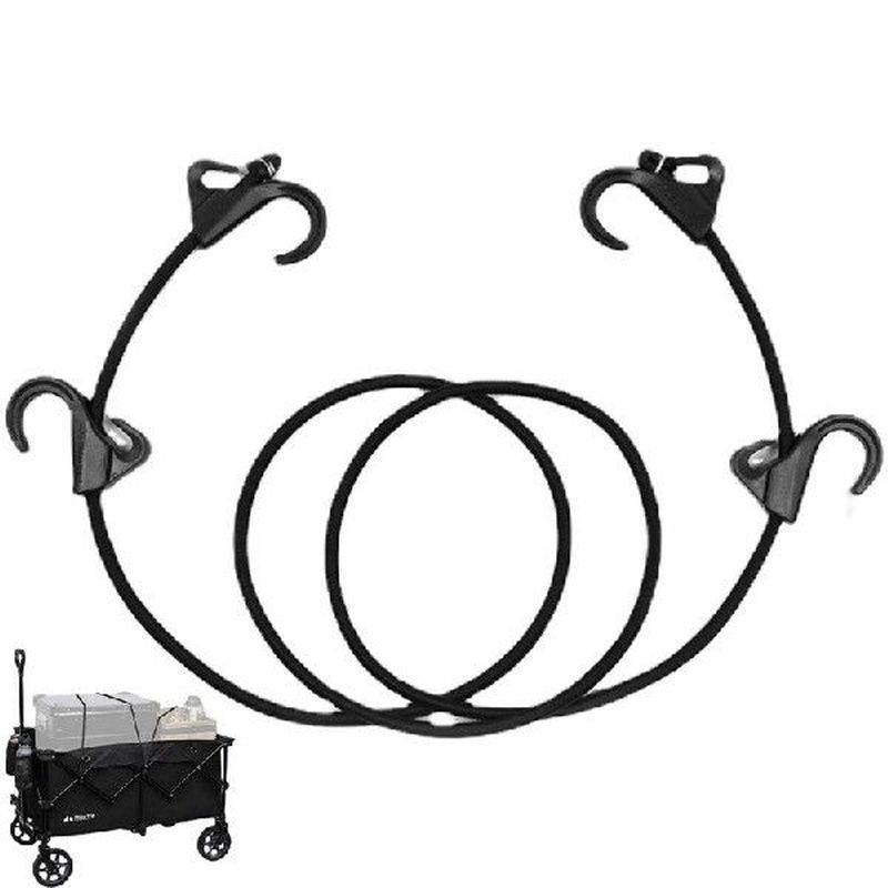 Outdoor Elastic Rope Black Bungee Cords For Outdoor 63-inch