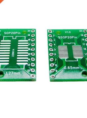 20pcs SOP20 SSOP20 TSSOP20 to DIP20 Pinboard SMD To DIP Adap