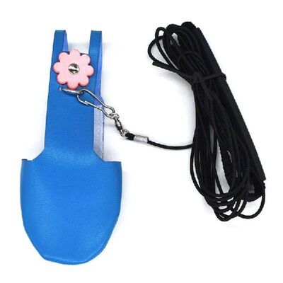 Bird Parrot Velvet Leather Diaper with Leash Harness Rope