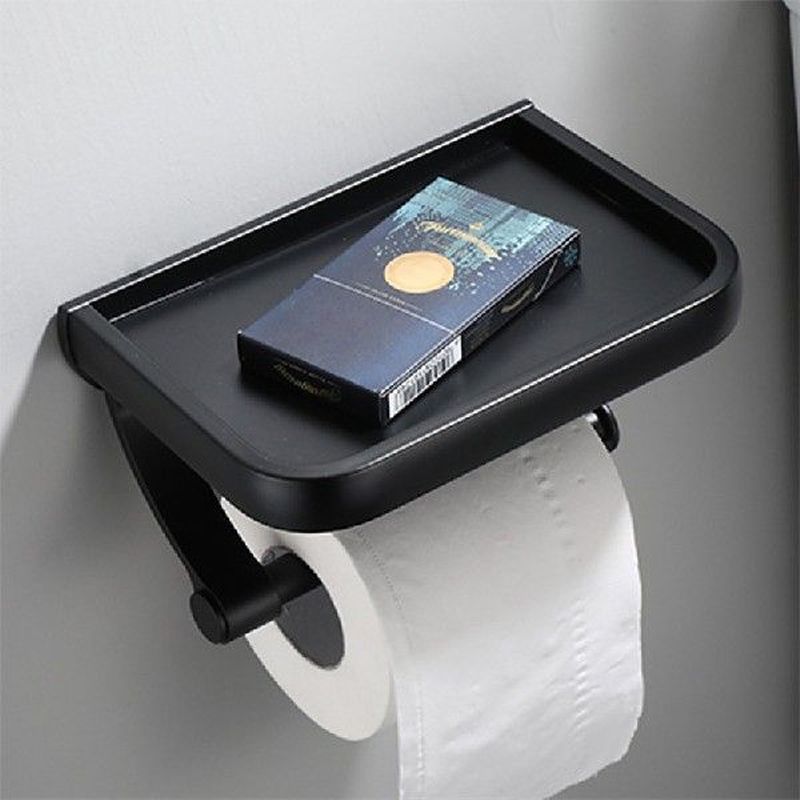 Wall Mounted Black Toilet Paper Holder Tissue Paper Holder