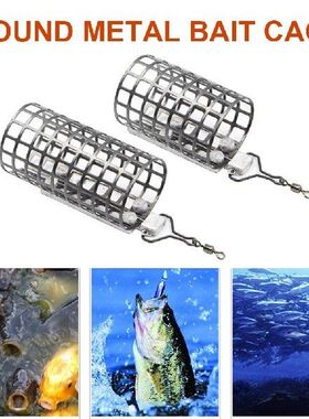 10 Buah/Set Tempat Umpan Pancing Bulat Sangkar Umpan Nester