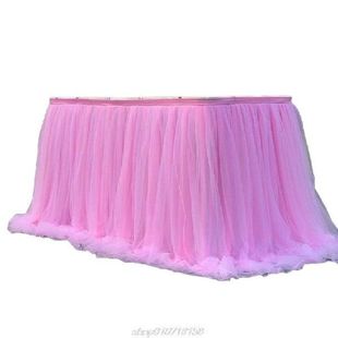 Colorful Tablecloth Tulle Dessert Reception Table Skirt