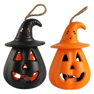 Pumpkin Lamp Halloween Led Party Ghost Lantern