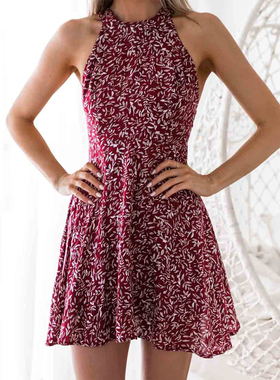 Hirigin Womens Boho Beach Summer Holiday tumblr Sundress Hal