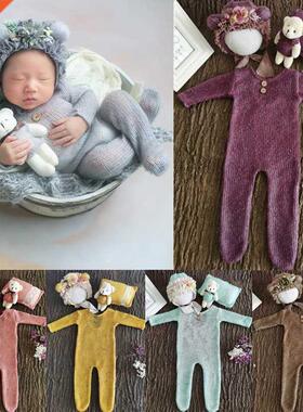 4 Pcs/Set Baby Clothes Newborn Photography Props Baby Romper