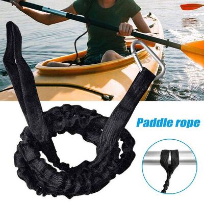 1pcs Paddle Leash for Canoe Kayak Elastic Boat Ligature