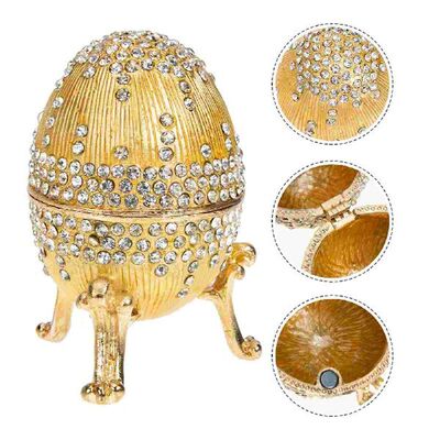 Gift Boxes Box Enameled Trinket Box Hinged Trinket Box