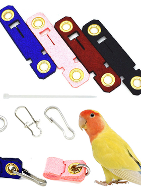 8 Size Pet Parrot Leg Ring Ankle Foot Chain Bird Suede Foot