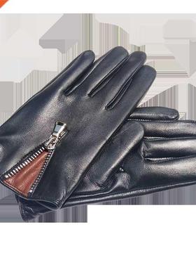 Men's Italian Leather Gloves Unlined Touchscreen Lux