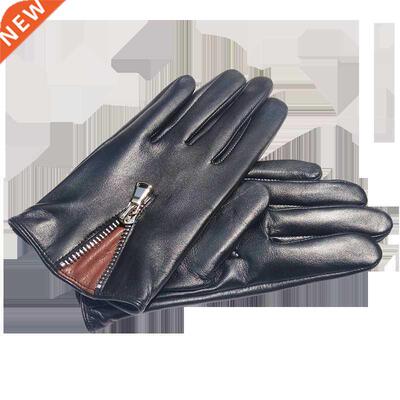Men's Italian Leather Gloves Unlined Touchscreen Lux