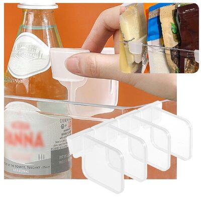 Plastic Refrigerator Clapboard Storage Box Adjustable Snap