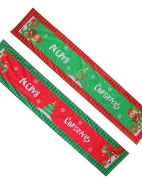 K1MF Taplak Meja Natal Dekorasi Meja Makan Dapur Liburan