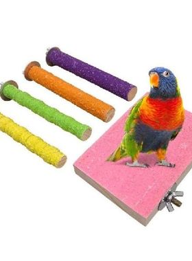 5 Buah Tongkat Kaki Bar Pengasah Cakar Mainan Burung Beo