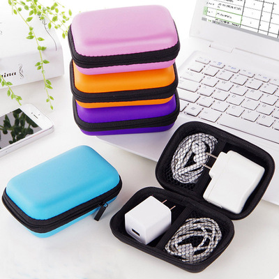 Headphones Storage Box USB Hard Case Earphone Bag Key Coin B