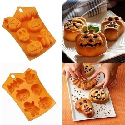 Happy Halloween Home Decor Silicone Pumpkin Cake Mold