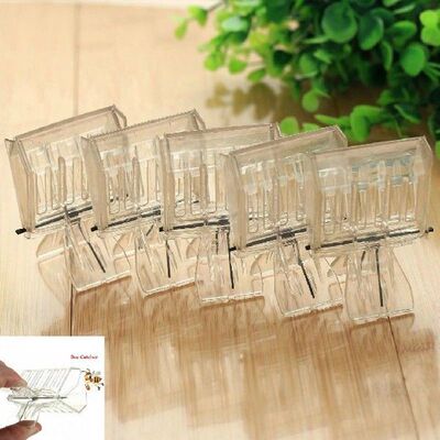 5Pcs Transparent Plastic Beekeeper Clip Queen Bee Rearing