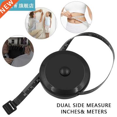 1.5m/60inch Black White Tape Measures Dual Sided Retractable