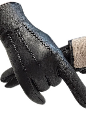 Winter Men's Deerskin Gloves Wrist Fashion New Genui