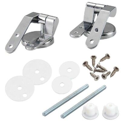 Corrosion Replacement Toilet Seat Hinges Chrome Set No