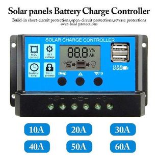 12V 20A Solar Lcd Dual Auto 10A 24V Laadregelaar 30A Pwm