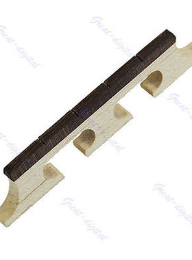 Maple And Ebony Bridge For 4 String Banjo Ukulele