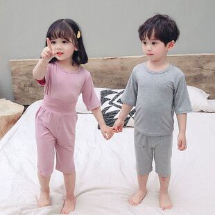 Spring Summer Baby Girls Clothes Pajamas Sets Boy Pyjamas Ki