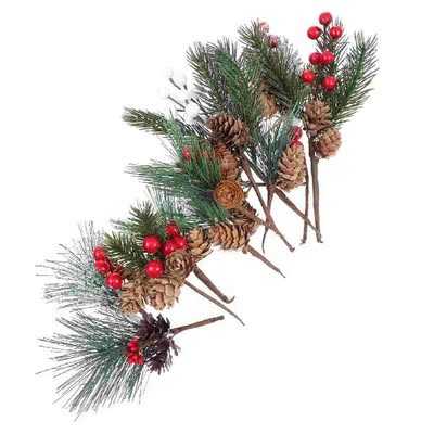 Pine Berriesdecors Fake Cones Artificial Picks Simulation