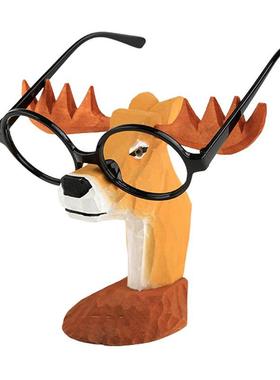 Animal Glasses Rack Hand Carved Wood Eyeglasses Spectacle