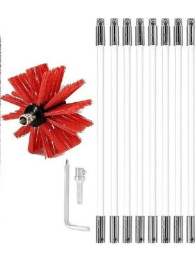 Bendable Cleaning Brush Set for Chimney Fireplace Pipe