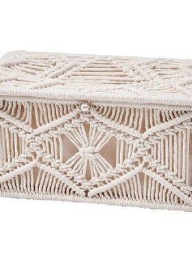 Handwoven Tissue Box Decorative Multifunction Organization