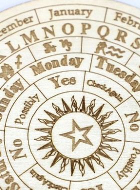 K1MF Ramalan Kayu Papan Pendulum dengan Bintang Matahari