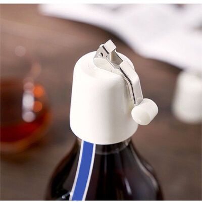 Wine Bottle Stopper Stainless Champagne Cork Cap Reusable