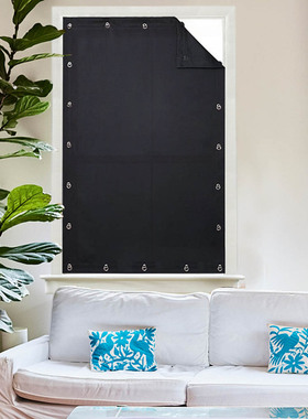 2pc Blackout Blinds Curtain Portable Shades with Suction