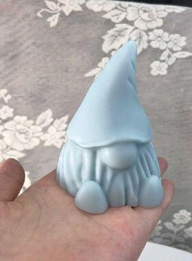 Dwarf Santa Decoration 3D Candle Mould DIY Candle Epoxy
